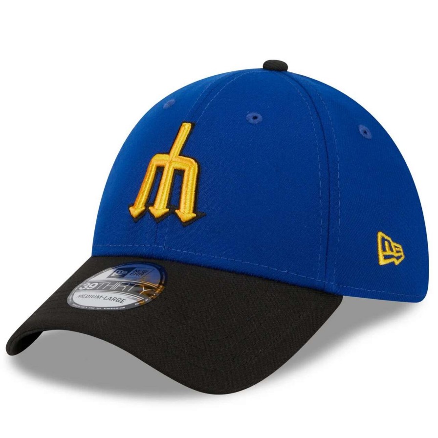 Team * | Men'S Seattle Mariners New Era Royal/Black 2023 City Connect 39Thirty Flex Fit Hat