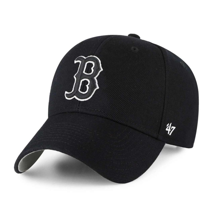 Team * | Men'S Boston Red Sox '47 Black Team Mvp Adjustable Hat