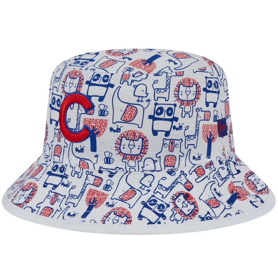 Team * | Toddler Chicago Cubs New Era Zoo Bucket Hat