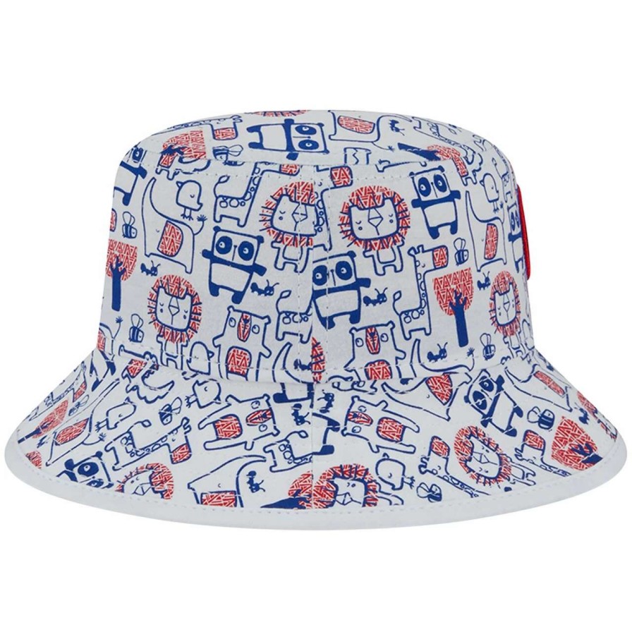 Team * | Toddler Chicago Cubs New Era Zoo Bucket Hat