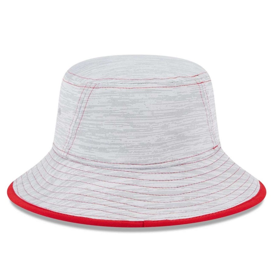 Team * | Men'S Washington Nationals New Era Gray Game Bucket Hat