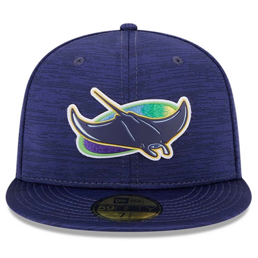 Team * | Men'S Tampa Bay Rays New Era Navy 2023 Clubhouse 59Fifty Fitted Hat