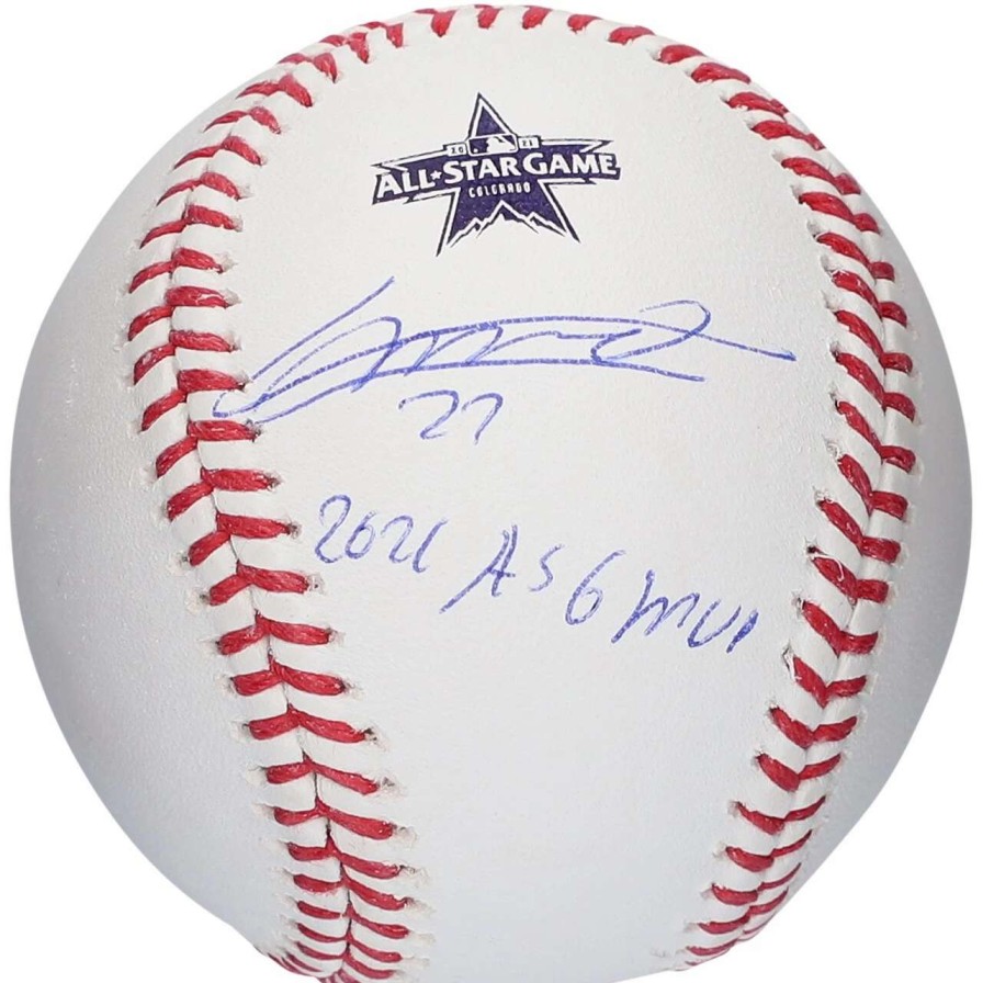 Collectibles & Memorabilia * | Autographed Toronto Blue Jays Vladimir Guerrero Jr. Fanatics Authentic 2021 All-Star Game Logo Baseball With "2021 Asg Mvp" Inscription