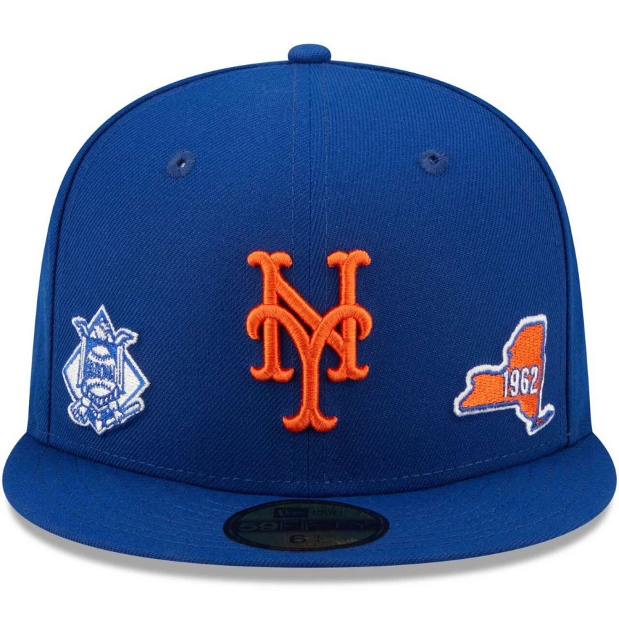 Team * | Men'S New York Mets New Era Royal Identity 59Fifty Fitted Hat