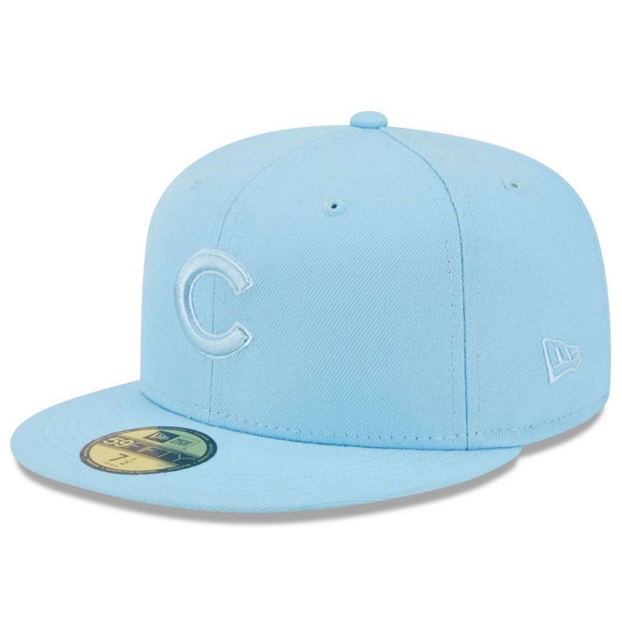 Team * | Men'S Chicago Cubs New Era Light Blue 2023 Spring Color Basic 59Fifty Fitted Hat