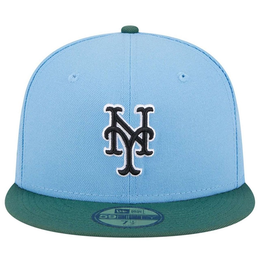 Team * | Men'S New York Mets New Era Sky Blue/Cilantro 1986 World Series 59Fifty Fitted Hat