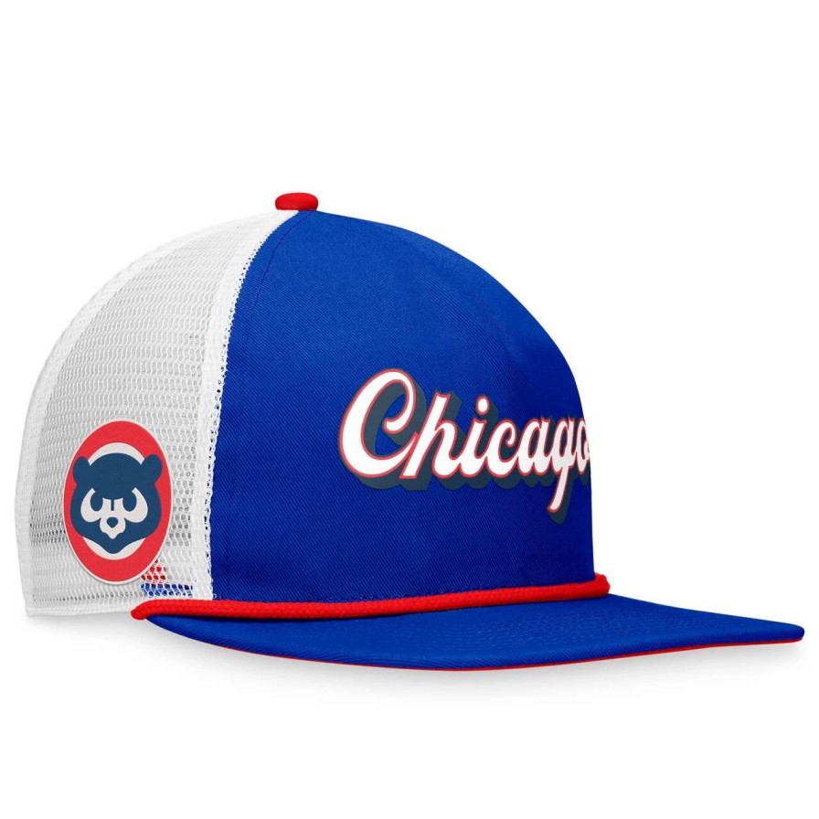 Team * | Men'S Chicago Cubs Fanatics Branded Royal Heritage Golfer Snapback Hat