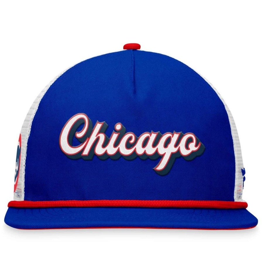 Team * | Men'S Chicago Cubs Fanatics Branded Royal Heritage Golfer Snapback Hat