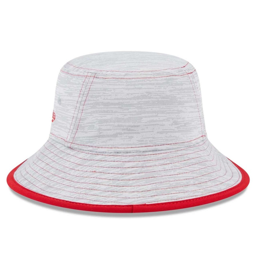 Team * | Men'S Los Angeles Angels New Era Gray Game Bucket Hat