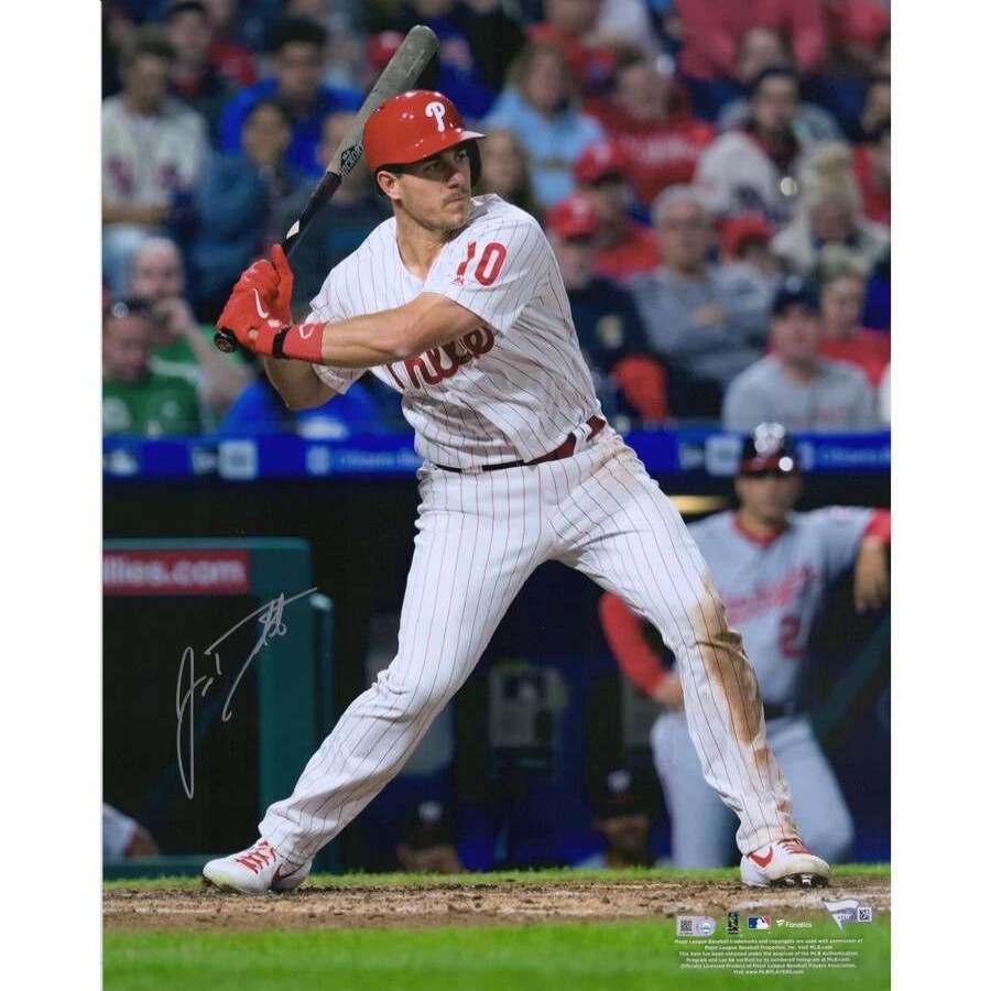 Collectibles & Memorabilia * | Autographed Philadelphia Phillies J.T. Realmuto Fanatics Authentic 16 X 20 Hitting Photograph