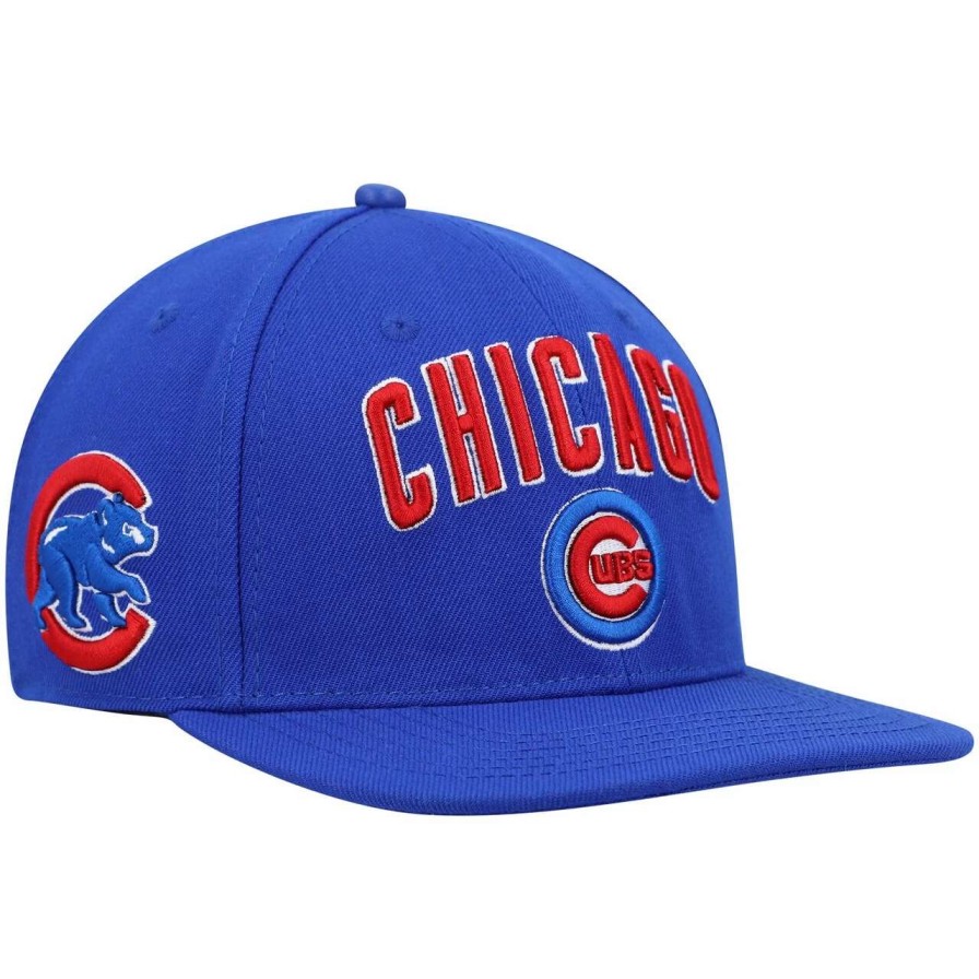 Team * | Men'S Chicago Cubs Pro Standard Royal Stacked Logo Snapback Hat