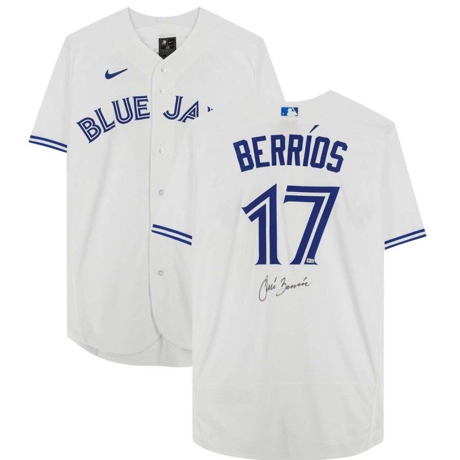 Collectibles & Memorabilia * | Autographed Toronto Blue Jays Jose Berrios Fanatics Authentic White Nike Authentic Jersey