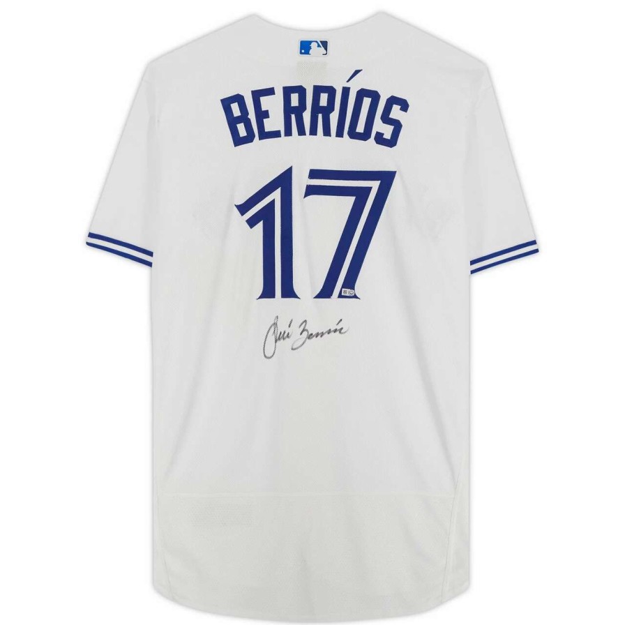 Collectibles & Memorabilia * | Autographed Toronto Blue Jays Jose Berrios Fanatics Authentic White Nike Authentic Jersey