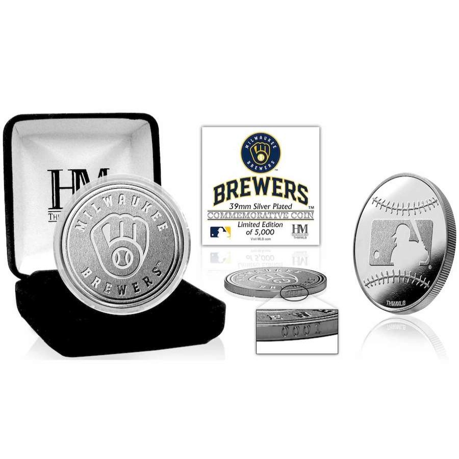 Collectibles & Memorabilia * | Milwaukee Brewers Highland Mint Team Silver Mint Coin