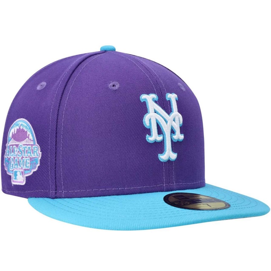 Team * | Men'S New York Mets New Era Purple Vice 59Fifty Fitted Hat