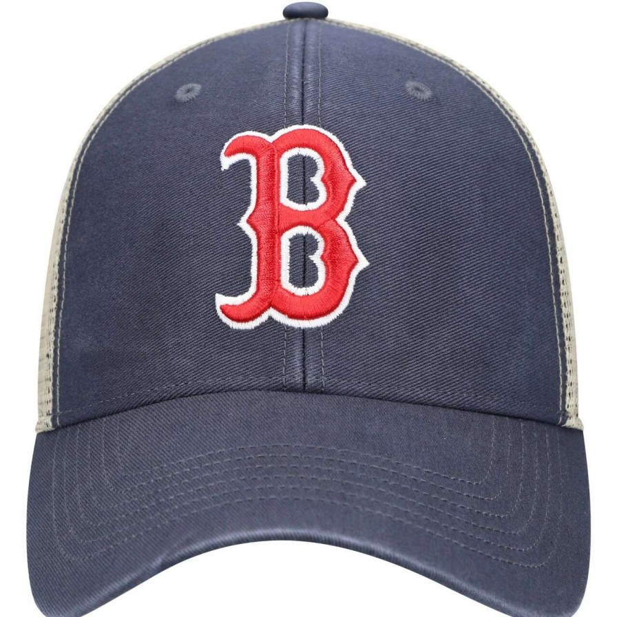 Team * | Men'S Boston Red Sox '47 Navy/Natural Flagship Washed Mvp Trucker Snapback Hat