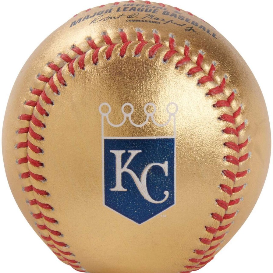 Collectibles & Memorabilia * | Kansas City Royals Fanatics Authentic Rawlings Gold Leather Baseball