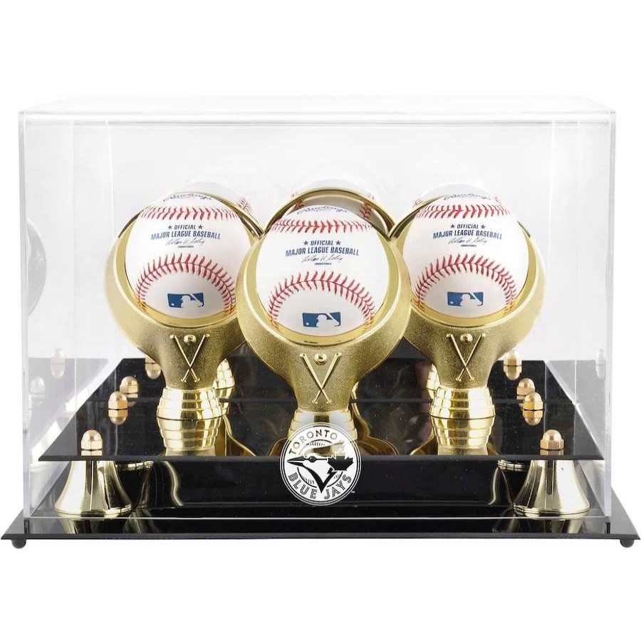 Collectibles & Memorabilia * | Toronto Blue Jays Fanatics Authentic Golden Classic Three Baseball Logo Display Case