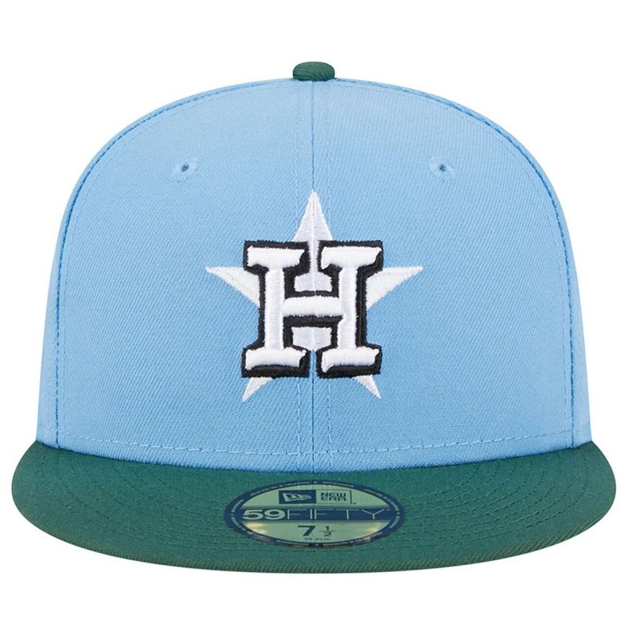 Team * | Men'S Houston Astros New Era Sky Blue/Cilantro 2017 World Series 59Fifty Fitted Hat