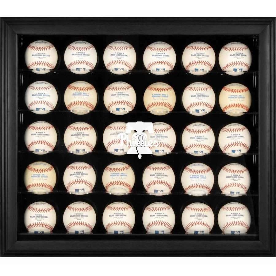 Collectibles & Memorabilia * | Philadelphia Phillies Fanatics Authentic 2019 Logo Black Framed 30-Ball Display Case