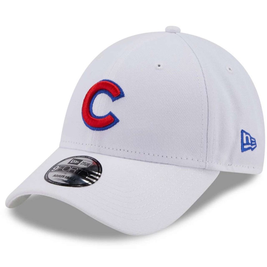 Team * | Men'S Chicago Cubs New Era White League Ii 9Forty Adjustable Hat