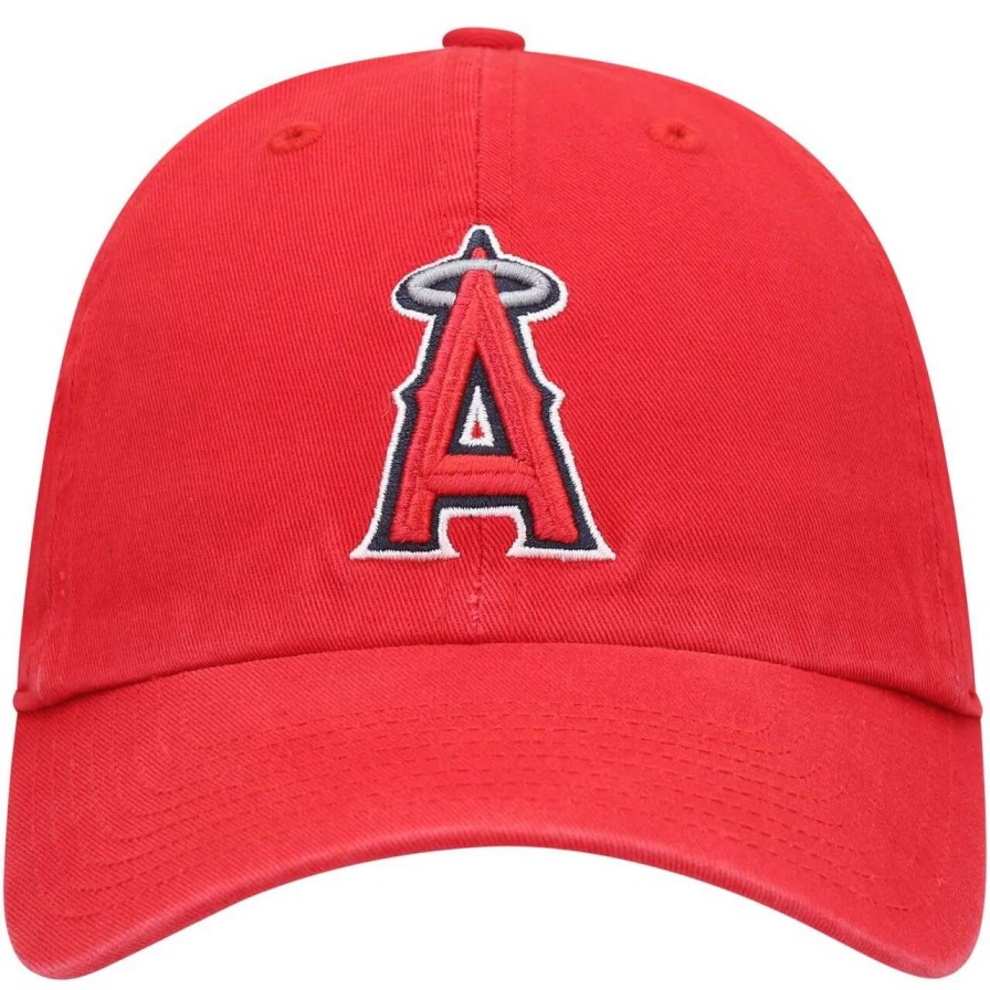 Team * | Men'S Los Angeles Angels '47 Red Heritage Clean Up Adjustable Hat