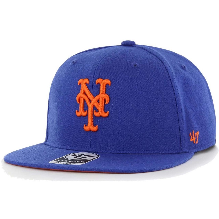 Team * | Men'S New York Mets '47 Royal 1986 World Series Sure Shot Captain Snapback Hat