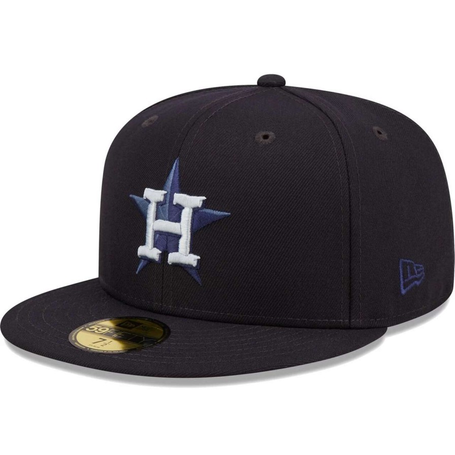 Team * | Men'S Houston Astros New Era Navy Monochrome Camo 59Fifty Fitted Hat