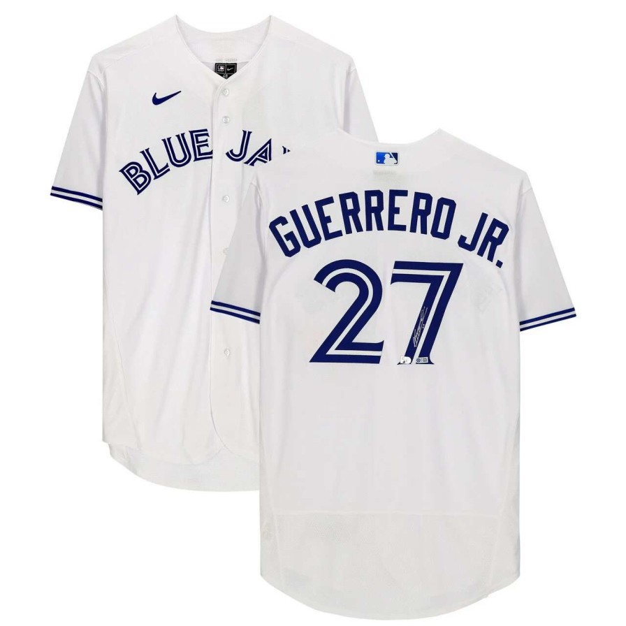 Collectibles & Memorabilia * | Autographed Toronto Blue Jays Vladimir Guerrero Jr. Fanatics Authentic White Nike Authentic Jersey