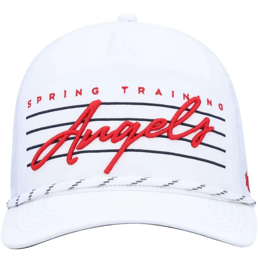 Team * | Men'S Los Angeles Angels '47 White Downburst Hitch Snapback Hat