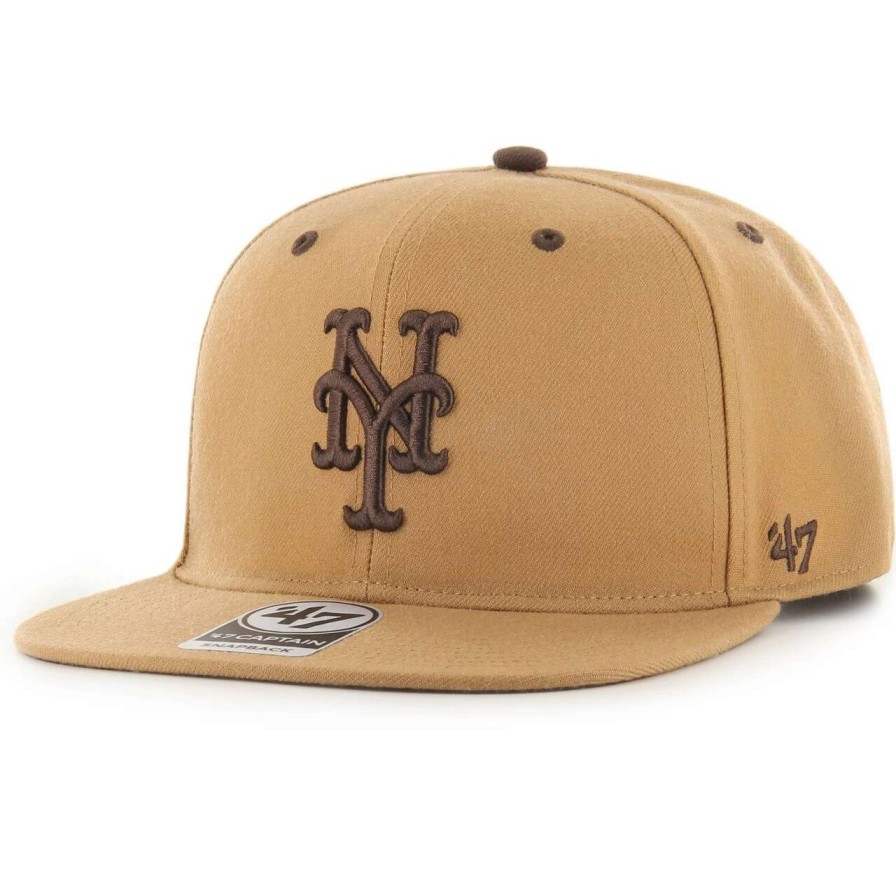 Team * | Men'S New York Mets '47 Toffee Captain Snapback Hat