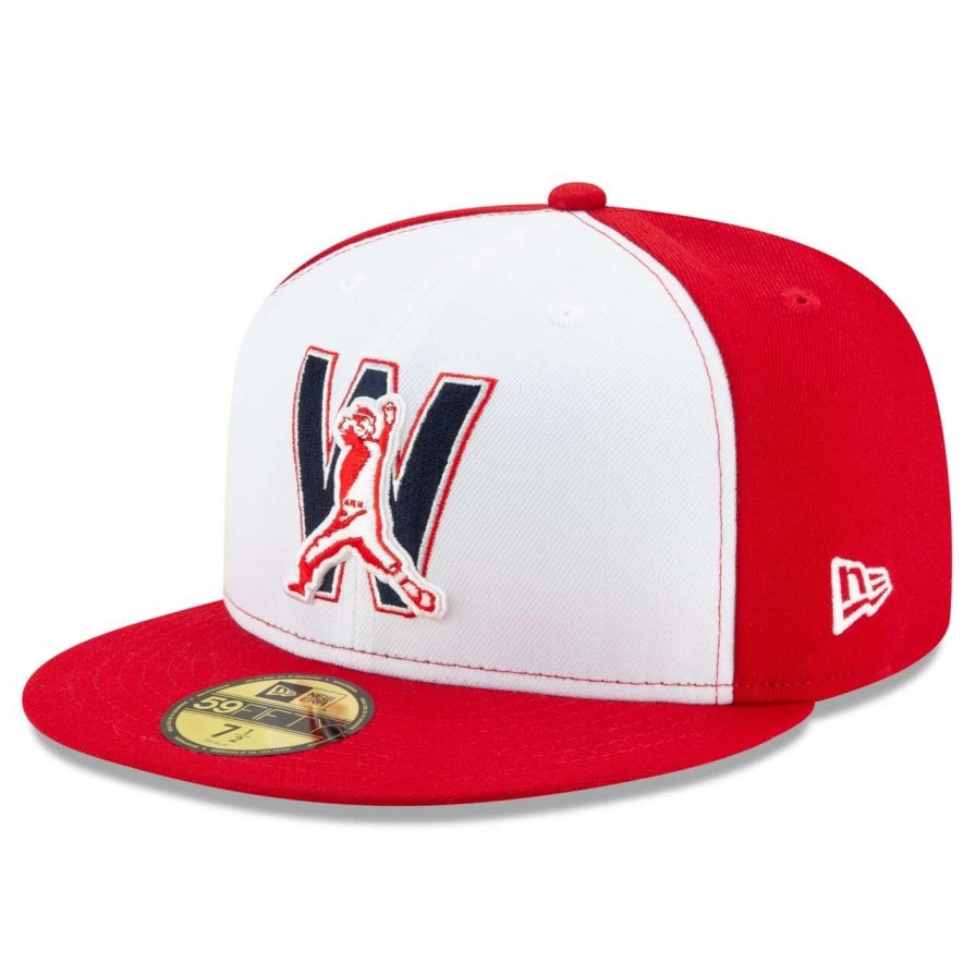 Team * | Men'S Washington Nationals New Era White Alternate 4 2020 Authentic Collection On-Field 59Fifty Fitted Hat