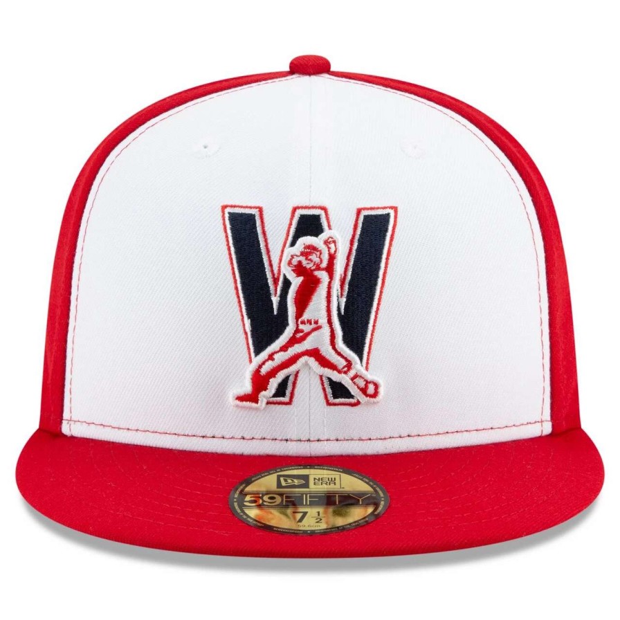 Team * | Men'S Washington Nationals New Era White Alternate 4 2020 Authentic Collection On-Field 59Fifty Fitted Hat