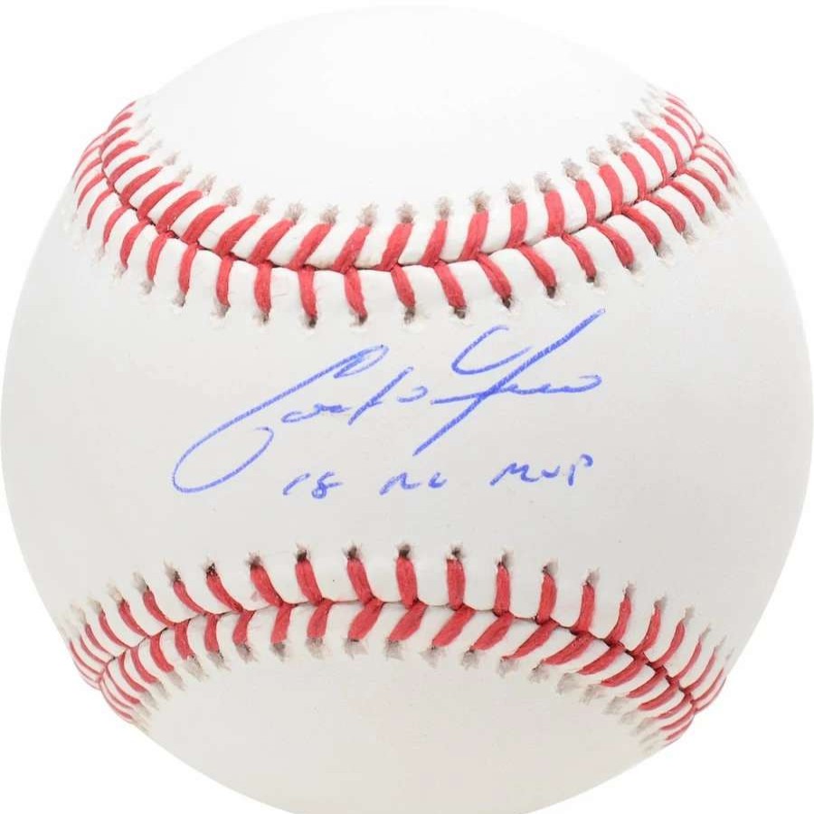 Collectibles & Memorabilia * | Autographed Milwaukee Brewers Christian Yelich Fanatics Authentic Baseball With "18 Nl Mvp" Inscription