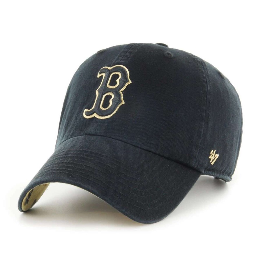 Team * | Boston Red Sox '47 Women'S Primary Team Logo Clean Up Adjustable Hat Black