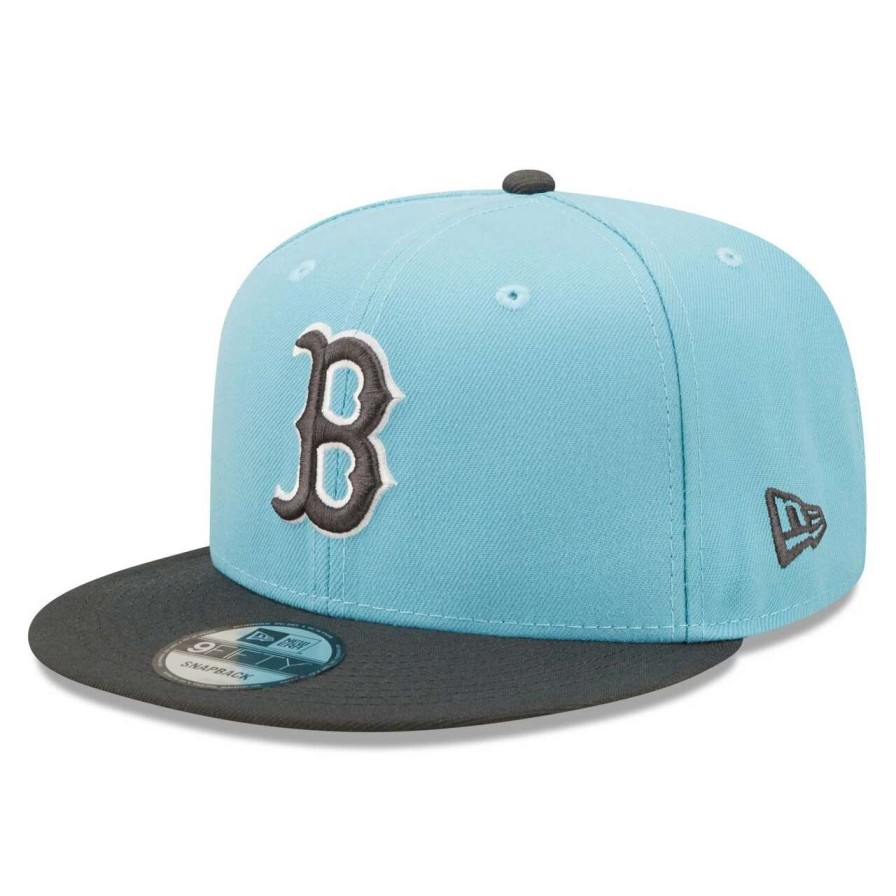 Team * | Men'S Boston Red Sox New Era Light Blue/Charcoal Color Pack Two-Tone 9Fifty Snapback Hat