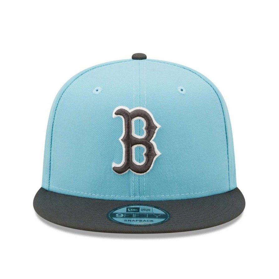 Team * | Men'S Boston Red Sox New Era Light Blue/Charcoal Color Pack Two-Tone 9Fifty Snapback Hat