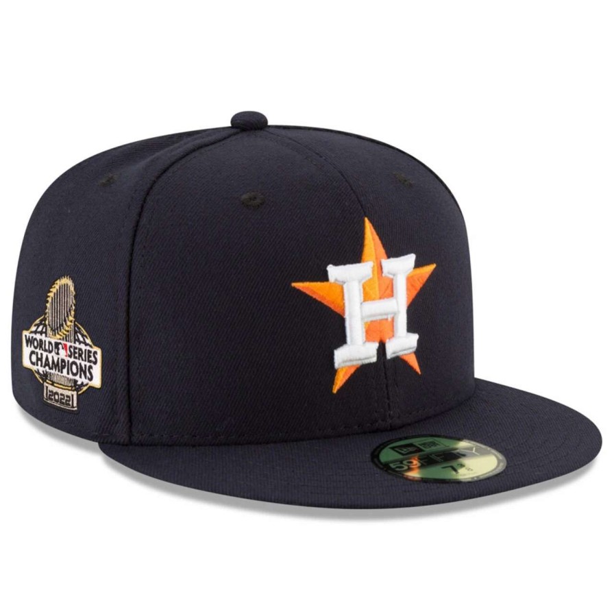 Team * | Men'S Houston Astros New Era Navy 2022 World Series Champions Home Side Patch 59Fifty Fitted Hat