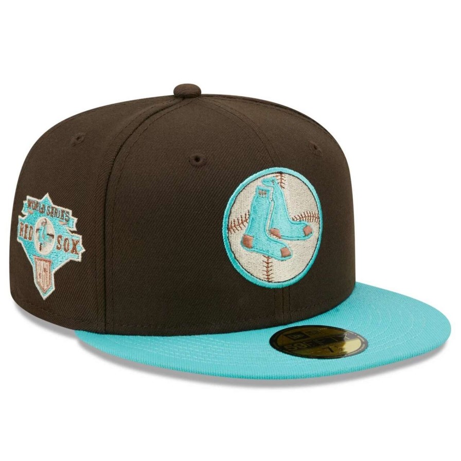 Team * | Men'S Boston Red Sox New Era Brown/Mint Walnut Mint 59Fifty Fitted Hat