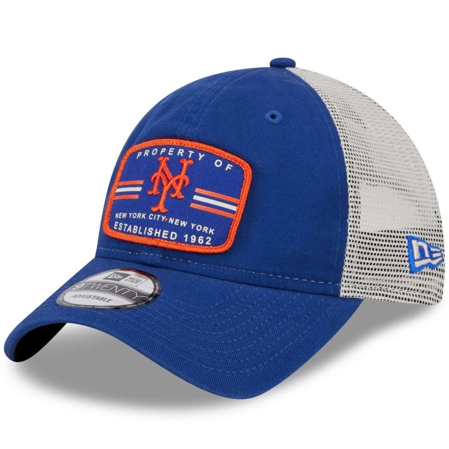 Team * | Men'S New York Mets New Era Royal Property Trucker 9Twenty Snapback Hat