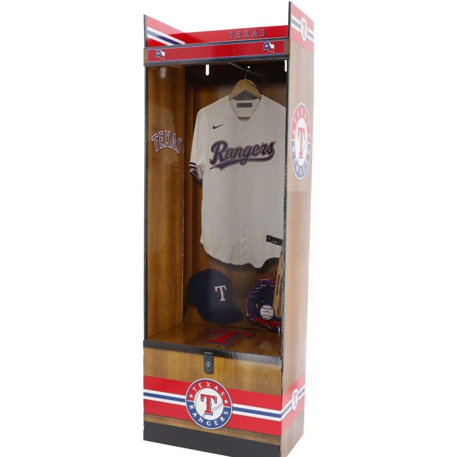 Collectibles & Memorabilia * | Texas Rangers Fanatics Authentic Corrugated Linerboard Sports Locker Lockersource