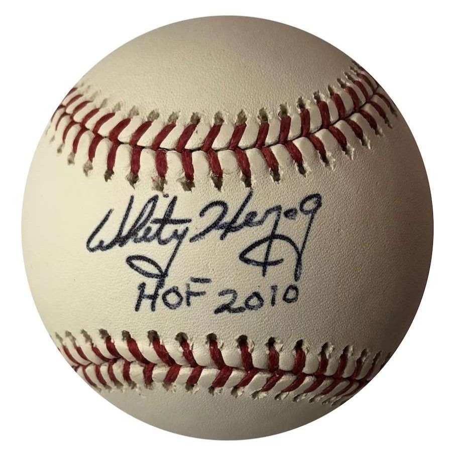 Collectibles & Memorabilia * | St. Louis Cardinals Whitey Herzog Autographed Baseball With "Hof 10" Ins