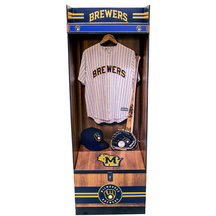 Collectibles & Memorabilia * | Milwaukee Brewers Fanatics Authentic Corrugated Linerboard Sports Locker Lockersource