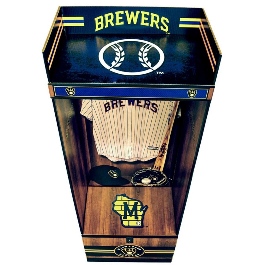 Collectibles & Memorabilia * | Milwaukee Brewers Fanatics Authentic Corrugated Linerboard Sports Locker Lockersource