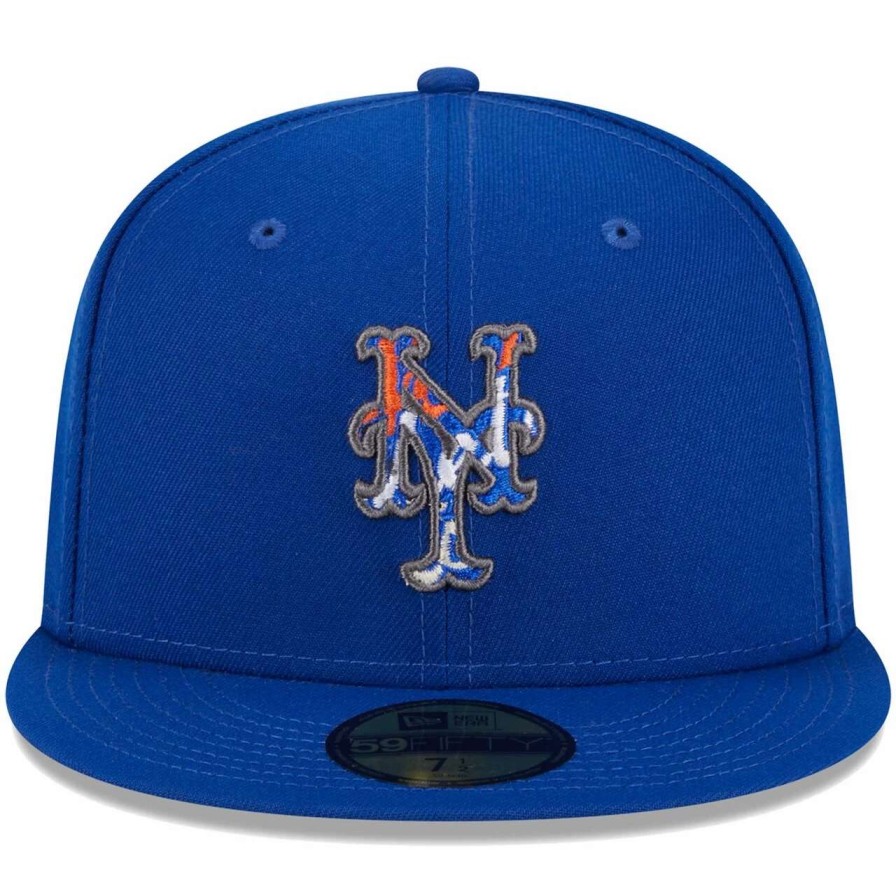 Team * | Men'S New York Mets New Era Royal Script Fill 59Fifty Fitted Hat