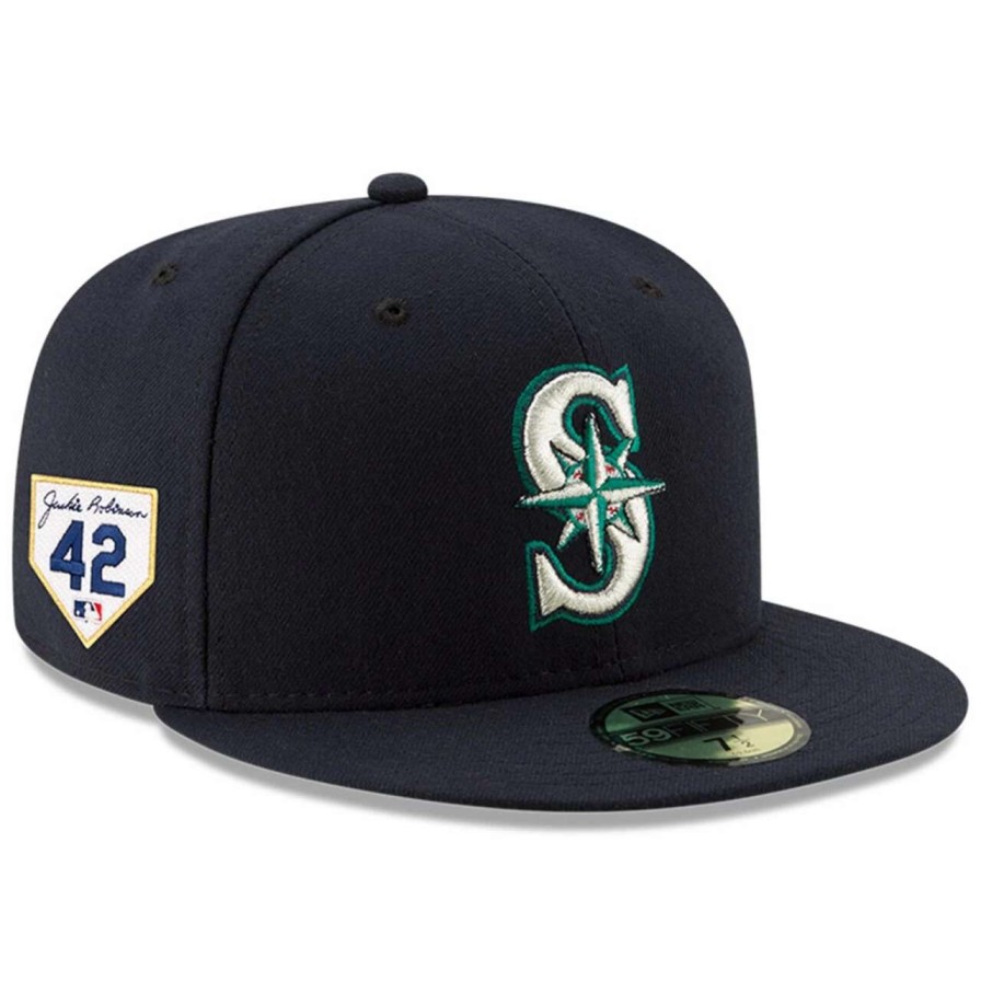 Team * | Men'S Seattle Mariners New Era Navy 2023 Jackie Robinson Day 59Fifty Fitted Hat