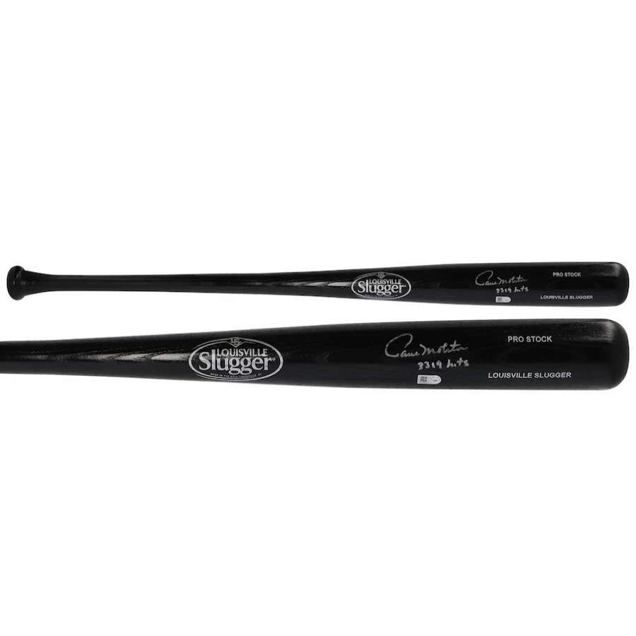 Collectibles & Memorabilia * | Autographed Milwaukee Brewers Paul Molitor Fanatics Authentic Black Louisville Slugger Generic Bat With "3319 Hits" Inscription