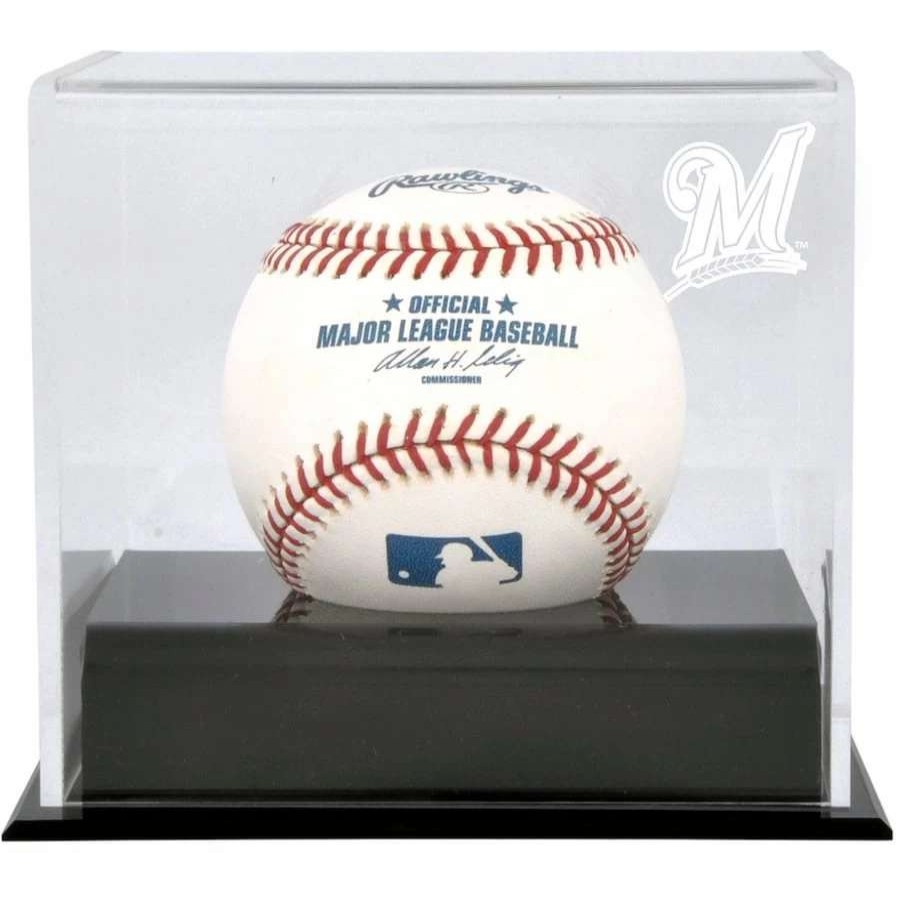 Collectibles & Memorabilia * | Milwaukee Brewers Fanatics Authentic Baseball Cube Logo Display Case