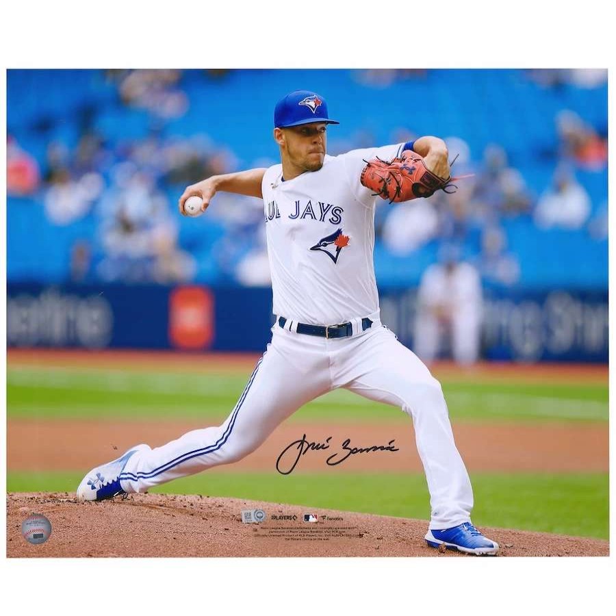 Collectibles & Memorabilia * | Autographed Toronto Blue Jays Jose Berrios Fanatics Authentic 16 X 20 Pitching Photograph