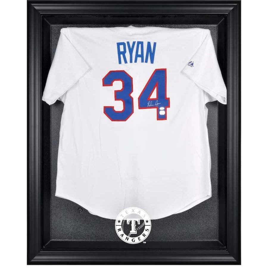 Collectibles & Memorabilia * | Texas Rangers Fanatics Authentic Black Framed Logo Jersey Display Case